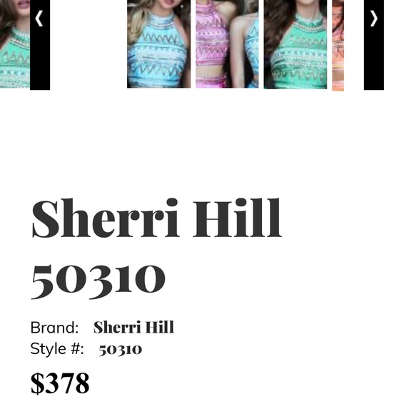 Emerald green prom dress - Picture 3 of 4